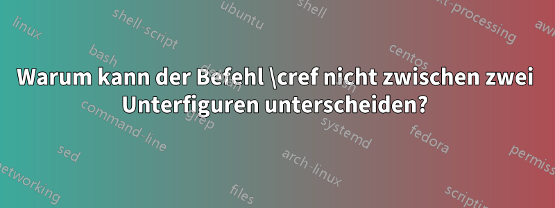 Warum kann der Befehl \cref nicht zwischen zwei Unterfiguren unterscheiden?