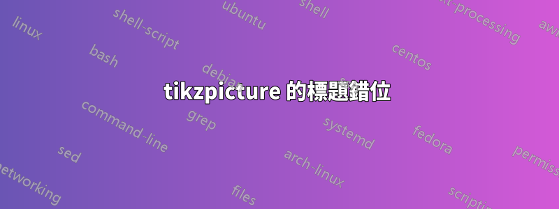 tikzpicture 的標題錯位