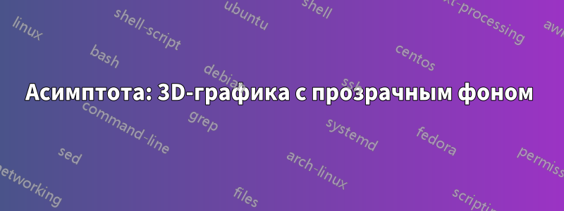 Асимптота: 3D-графика с прозрачным фоном