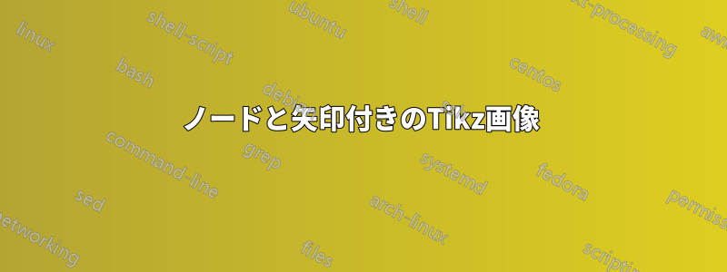 ノードと矢印付きのTikz画像