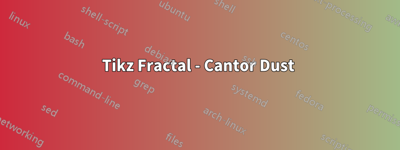 Tikz Fractal - Cantor Dust