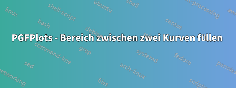 PGFPlots - Bereich zwischen zwei Kurven füllen
