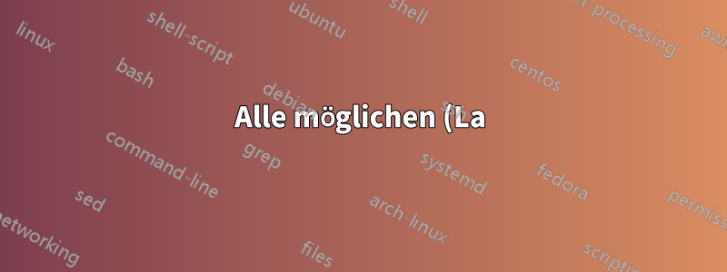 Alle möglichen (La)TeX-Implementierungen und Treiber zum Erstellen von PDF