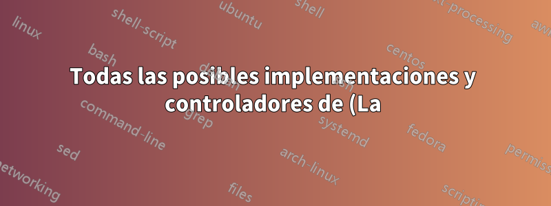 Todas las posibles implementaciones y controladores de (La)TeX para crear PDF