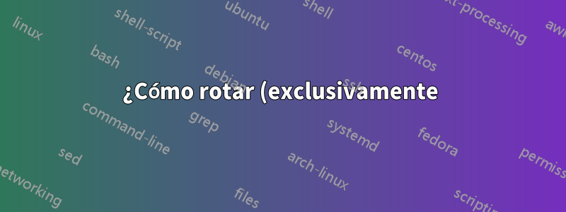 ¿Cómo rotar (exclusivamente) el título de una Figura?