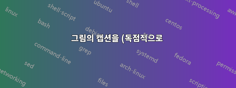 그림의 캡션을 (독점적으로) 회전하는 방법은 무엇입니까?
