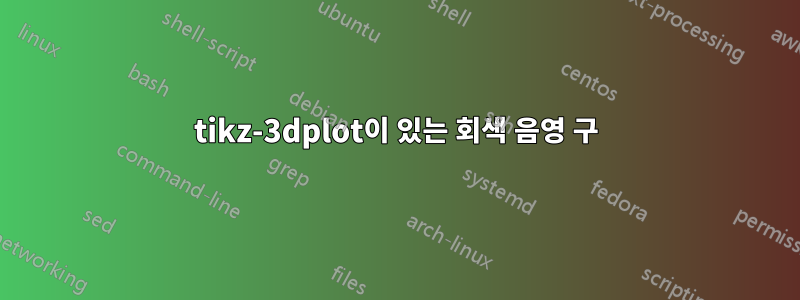 tikz-3dplot이 있는 회색 음영 구