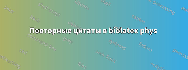 Повторные цитаты в biblatex phys