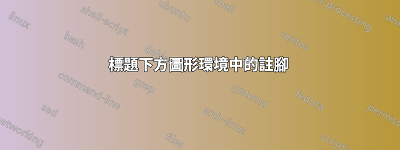標題下方圖形環境中的註腳