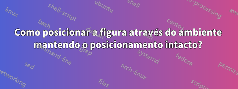 Como posicionar a figura através do ambiente mantendo o posicionamento intacto?