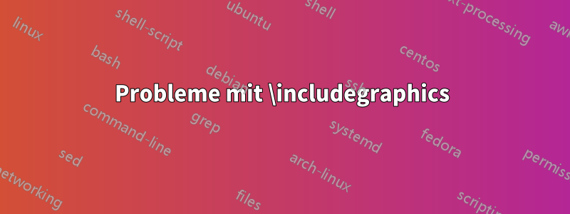 Probleme mit \includegraphics