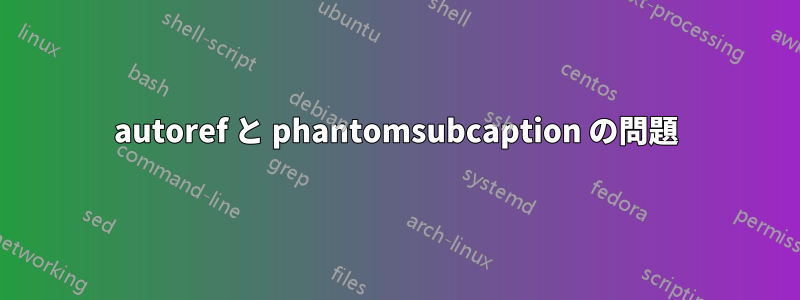 autoref と phantomsubcaption の問題
