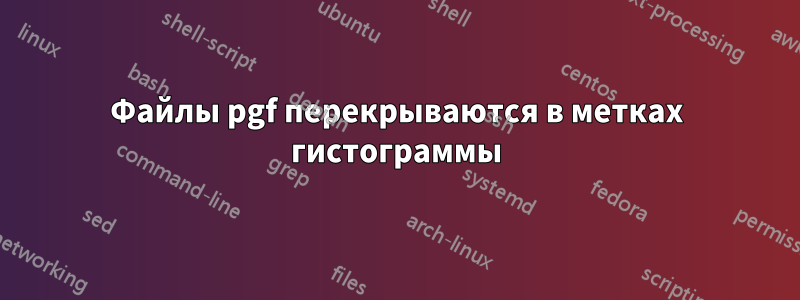 Файлы pgf перекрываются в метках гистограммы