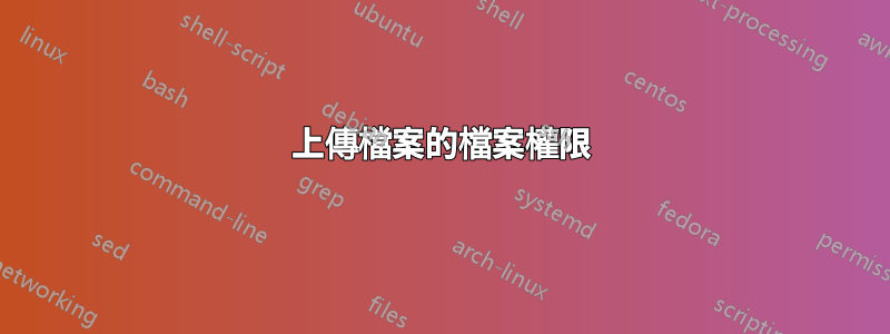 上傳檔案的檔案權限