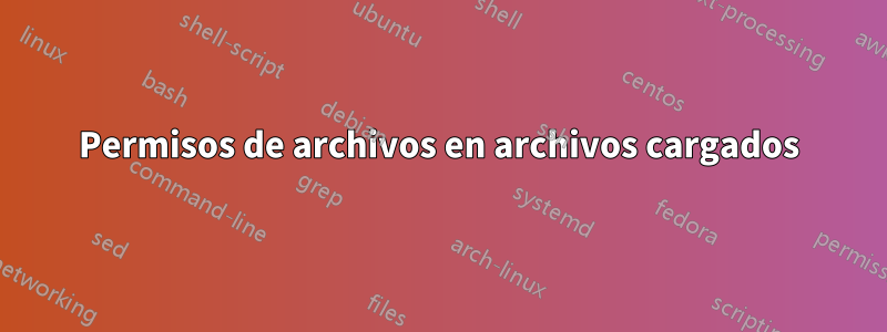 Permisos de archivos en archivos cargados