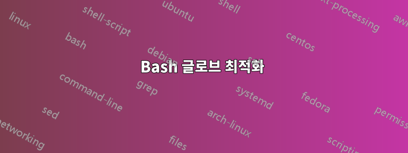 Bash 글로브 최적화