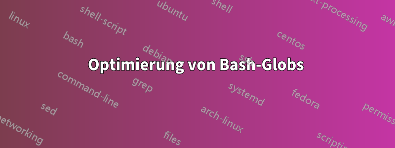 Optimierung von Bash-Globs