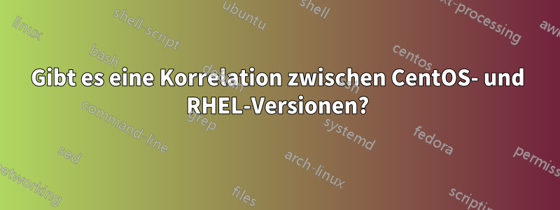 Gibt es eine Korrelation zwischen CentOS- und RHEL-Versionen?