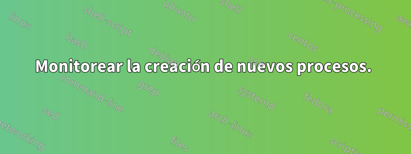 Monitorear la creación de nuevos procesos.