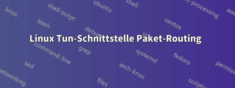 Linux Tun-Schnittstelle Paket-Routing 