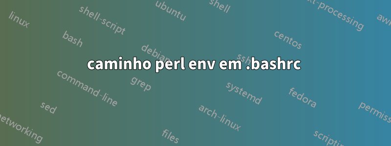 caminho perl env em .bashrc