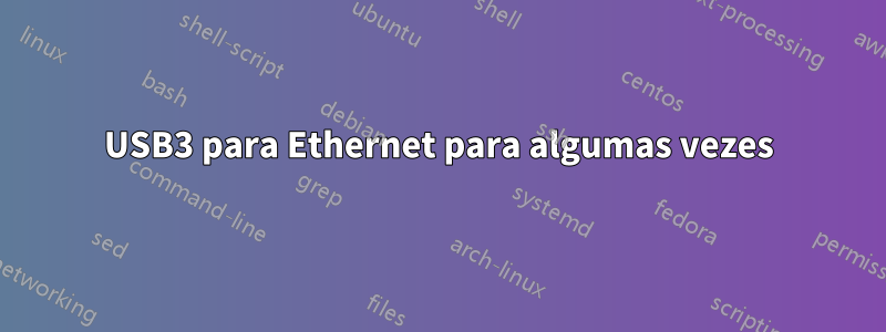 USB3 para Ethernet para algumas vezes