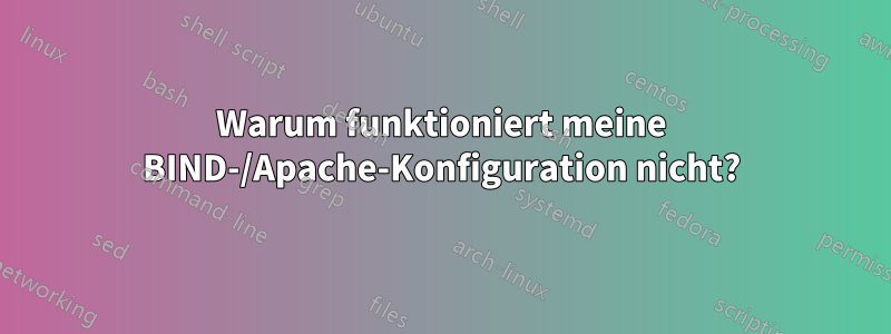 Warum funktioniert meine BIND-/Apache-Konfiguration nicht?