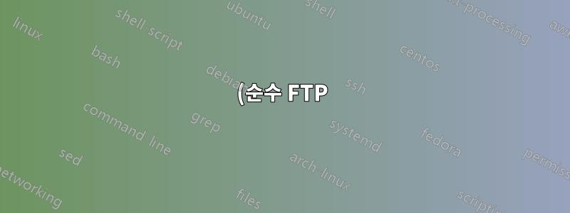 (순수 FTP) FTP 사용자 로그인 디렉토리