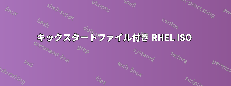 キックスタートファイル付き RHEL ISO