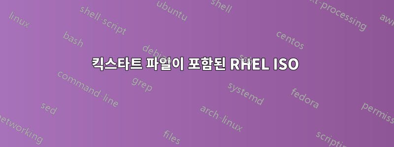 킥스타트 파일이 포함된 RHEL ISO