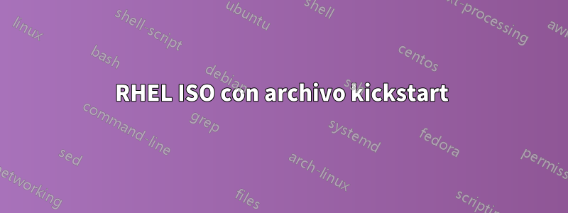 RHEL ISO con archivo kickstart