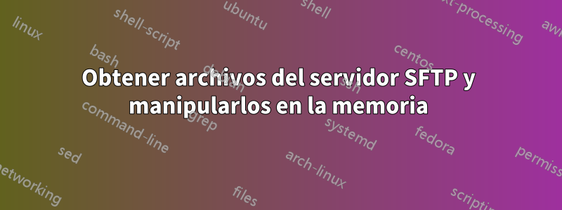 Obtener archivos del servidor SFTP y manipularlos en la memoria