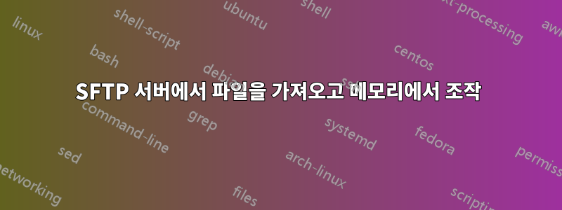 SFTP 서버에서 파일을 가져오고 메모리에서 조작