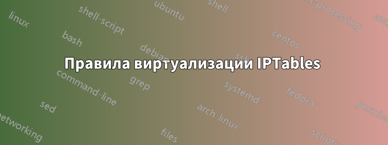 Правила виртуализации IPTables