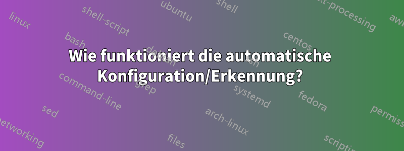 Wie funktioniert die automatische Konfiguration/Erkennung?