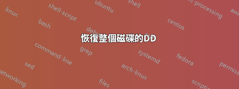 恢復整個磁碟的DD