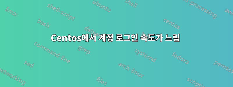 Centos에서 계정 로그인 속도가 느림