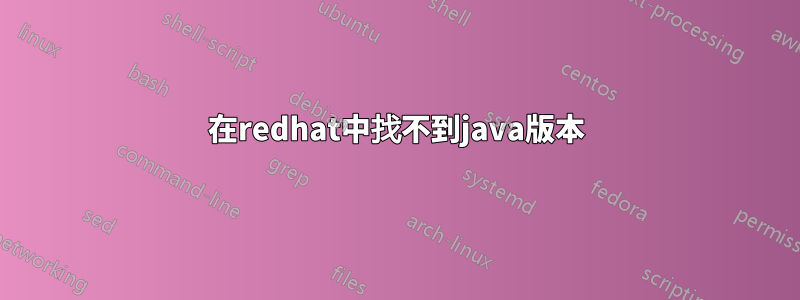 在redhat中找不到java版本