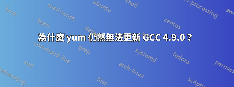 為什麼 yum 仍然無法更新 GCC 4.9.0？