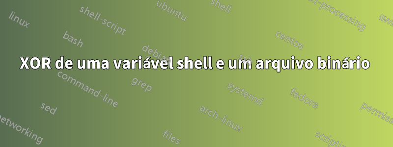 XOR de uma variável shell e um arquivo binário