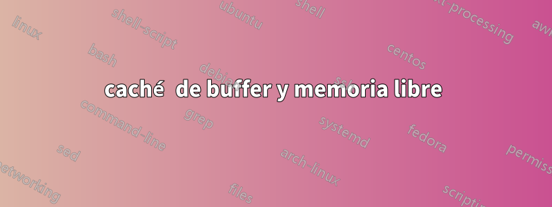 caché de buffer y memoria libre