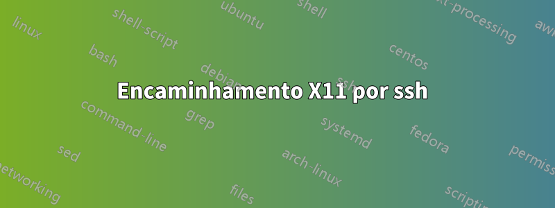 Encaminhamento X11 por ssh 