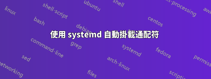 使用 systemd 自動掛載通配符