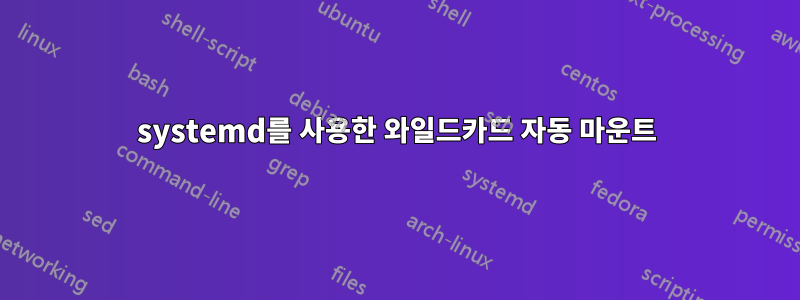 systemd를 사용한 와일드카드 자동 마운트