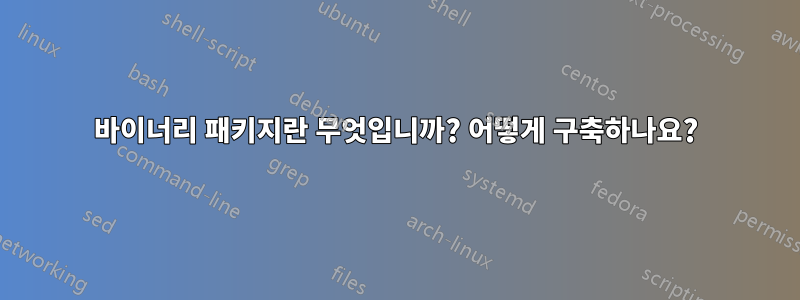 바이너리 패키지란 무엇입니까? 어떻게 구축하나요?