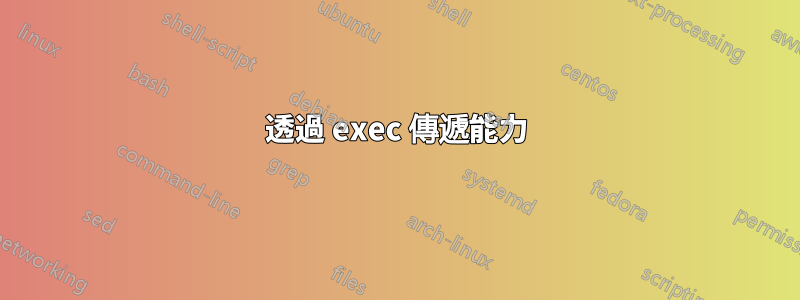 透過 exec 傳遞能力