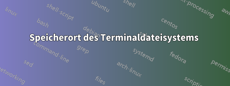 Speicherort des Terminaldateisystems