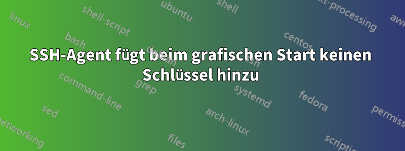 SSH-Agent fügt beim grafischen Start keinen Schlüssel hinzu