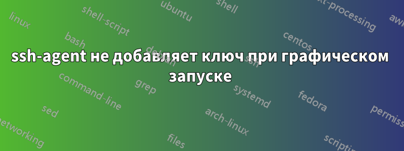 ssh-agent не добавляет ключ при графическом запуске