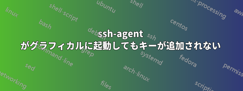 ssh-agent がグラフィカルに起動してもキーが追加されない